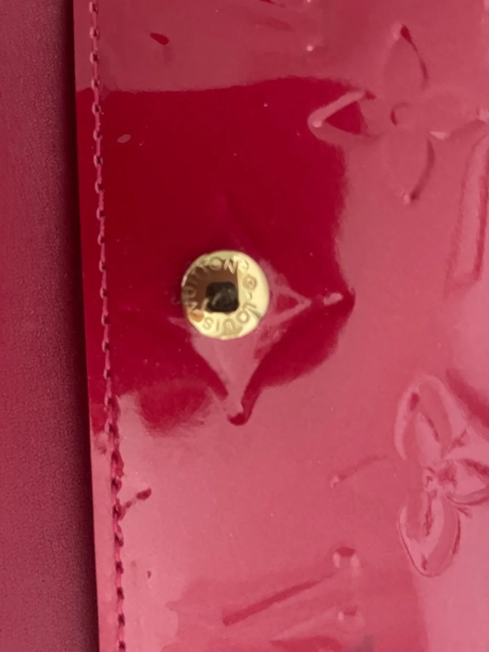 Louis Vuitton Vernis Wallet red patent leather-never used